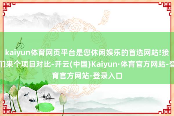 kaiyun体育网页平台是您休闲娱乐的首选网站!接下来咱们来个项目对比-开云(中国)Kaiyun·体育官方网站-登录入口